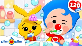 ☀️ 🪥🧼 Morning Routine Songs for School 🚌 Get Ready with Plim Plim | Song for Kids & Nursery Rhymes