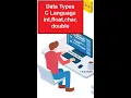 Data Types in C Language