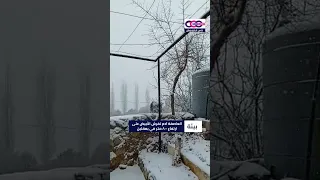 العاصفة آدم تفرش الأبيض على ارتفاع ٨٠٠ متر في بعقلين 