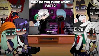 pro heroes and class 1a react to who do you think won part 2 mha bnha gacha club life 