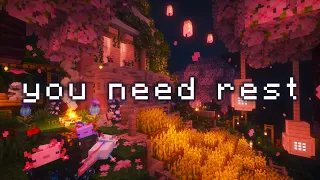 stop thinking for a moment minecraft music w soft rain water