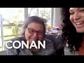 Michelle Buteau Introduces Conan To Her Mom - CONAN on TBS