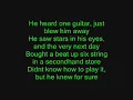 Jukebox Hero with lyrics!