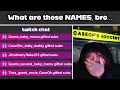 PART 1 CaseOh s Chat s Funniest Twitch Names ft CaseOh s Grocery Lore