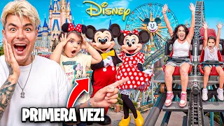 PRIMERA VEZ de nuestras hijas en DISNEY WORLD 😱❤️ ¡Cumplimos su sueño!