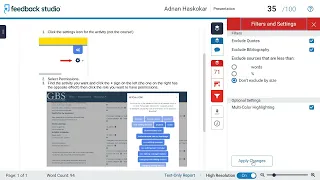 How to check Similarity report