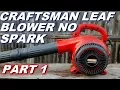 Craftsman blower won t start or run No spark