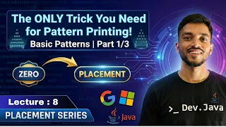 Pattern Printing in Java Part 1 Nested Loops Dry Run Trick Placement Series