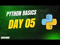 Understanding Error Handling in Python Try Except Else Finally Explained Day-05