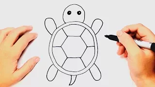 How To Draw A Tortoise Step By Step Easy Drawings 