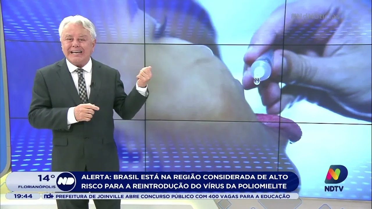 Paulo Alceu alerta para o alto risco reintrodução do vírus da poliomielite no Brasil