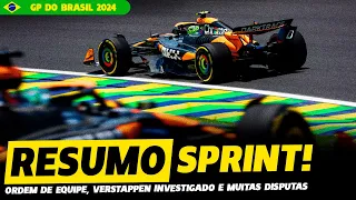 🚨SPRINT RACE: ORDEM DE EQUIPE NA MCLAREN E VERSTAPPEN INVESTIGADO | GP DO BRASIL|FÓRMULA 1|GPEMCASA+