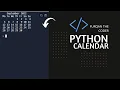 How to Make A Calendar In Python Only In 4 Lines Of Codes