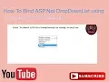 How To Bind ASP Net DropDownList using Array List In Hindi Medium