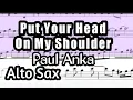 Download Lagu Put Your Head On My Shoulder Alto Sax Sheet Music Backing Track Play Along Partitura