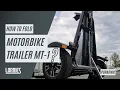 Folding motorbike trailer - how does an MT-1 trailer from LORRIES do it