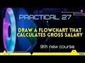 9th Practical 27 Gross Salary Flowchart Algorithm
