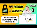 3rd MATH UNLOCKED How to Read Numbers to the Thousands Place