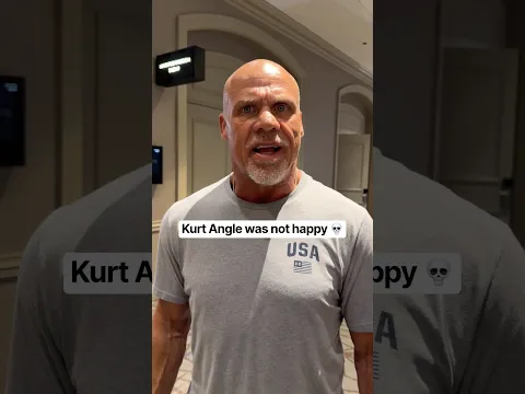 Kurt Angle was not happy about this 💀