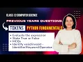 IMPORTANT QUESTIONS on TOKENS Class 12 Computer Science ENGLISH