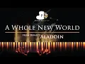 Download Lagu A Whole New World End Title Aladdin - Piano Karaoke / Sing Along Covers