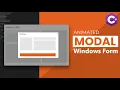 How to Create Animated Modal C Windows Form