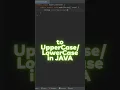 to in JAVA