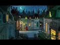 calm 1940s night in a vintage european town | oldies playing in another room | relax & sleep