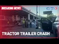 Tractor trailer goes over I-77 wall lands below the interstate