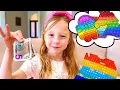 Download Lagu Nastya and her friends are playing Pop-It Challenge | Compilation of videos for kids