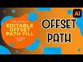 Create a Editable Offset Path Fill - Adobe Illustrator Tutorial