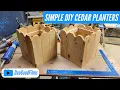 Cedar Fence Picket Planter 15 DIY Project