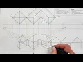 How to draw a Two Point Perspective - HSE Page 4-18 Grade 11