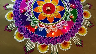 big multicolour rangoli for diwali big diwali rangoli 