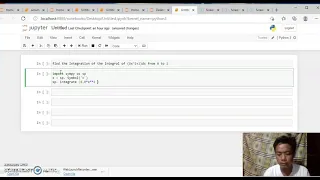 Engineering Problem in Integration using Python Jupyter Notebook