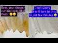How to clean shower curtain in minutes Fast and easy shower curtain stain removal Sherls Corner