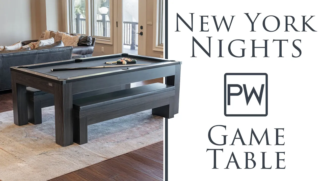 Pool Warehouse — New York Nights 7' Combo Pool Table by Pool Warehouse (YouTube video ad)