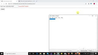 PAN Card Number validation using JavaScript and Regular Expression