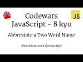 Codewars - Javascript