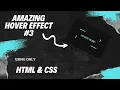 Amazing Hover Button Effect Using Only HTML CSS ASMR No Talking