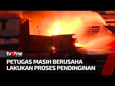 Kebakaran Pasar Gembrong, Belasan Kios dan Rumah Warga Terbakar