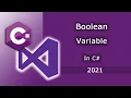 How to use Boolean Variable in CSharp with Example C Tutorial for beginners