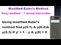 SNM MA3251 Unit 5 Numerical Solution of ODE Modified Euler s method using calculator Tamil