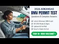 2026 Arkansas DMV Permit Test 12 23 Questions and Complete Answers to Help You Pass the First Time