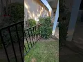 Lowe s pre-fabricated metal fence install