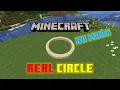 How To Make A REAL CIRCLE IN MINECRAFT NO MODS REQUIRED