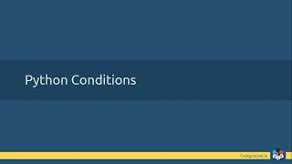 11 - Python Basic Concepts Python Conditions In Malayalam
