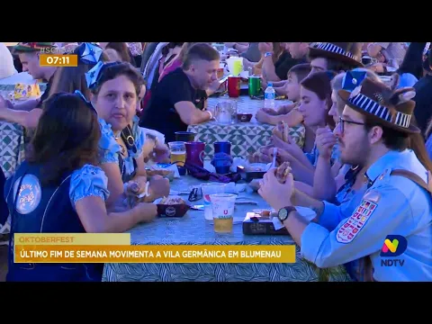 Oktoberfest: último fim de semana movimenta a Vila Germânica em Blumenau