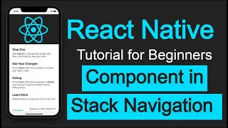 React Native tutorial Button and component in Stack Navigation React Navigation v6