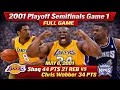 2001 Lakers vs Kings NBA Playoffs Game 1 Shaq 44 PTS 21 REB Kobe Bryant May 6 2001 FULL GAME